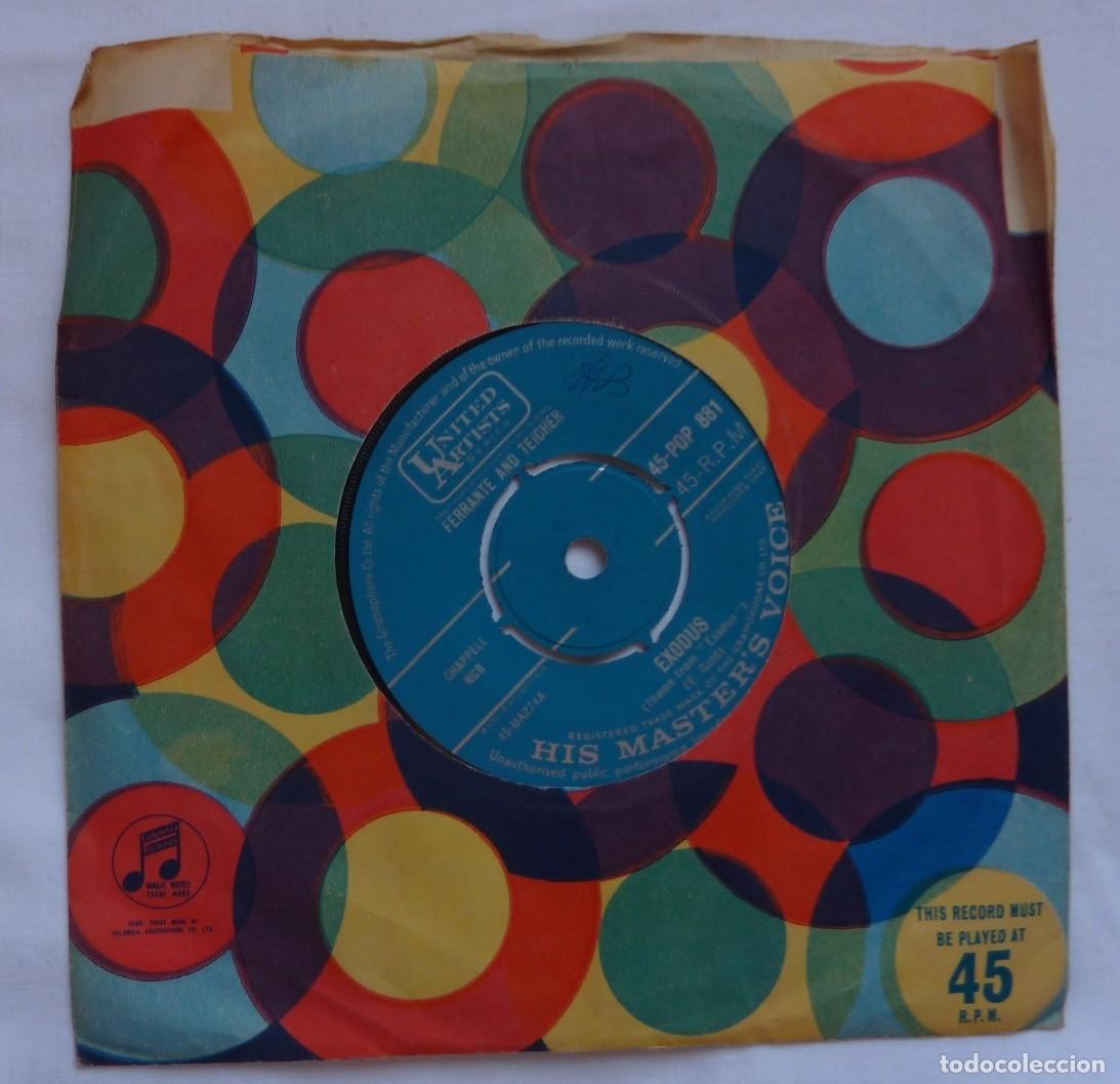 Discos de vinilo: FERRANTE AND TEICHER // EXODUS // 1961 // SINGLE - Foto 2
