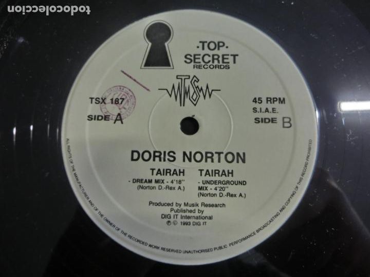 Discos de vinilo: DORIS NORTON - TAIRAH - Foto 3