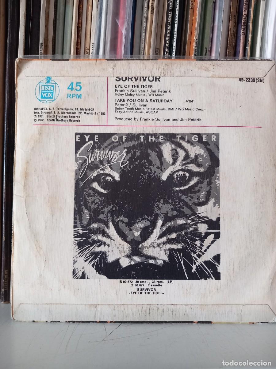 Discos de vinilo: survivor - el ojo del tigre - simple - Foto 2