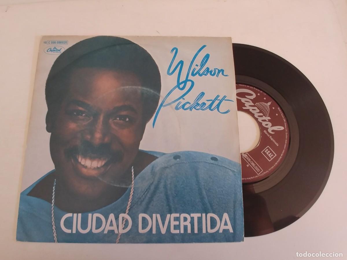 Discos de vinilo: WILSON PICKETT-SINGLE CIUDAD DIVERTIDA - Foto 1