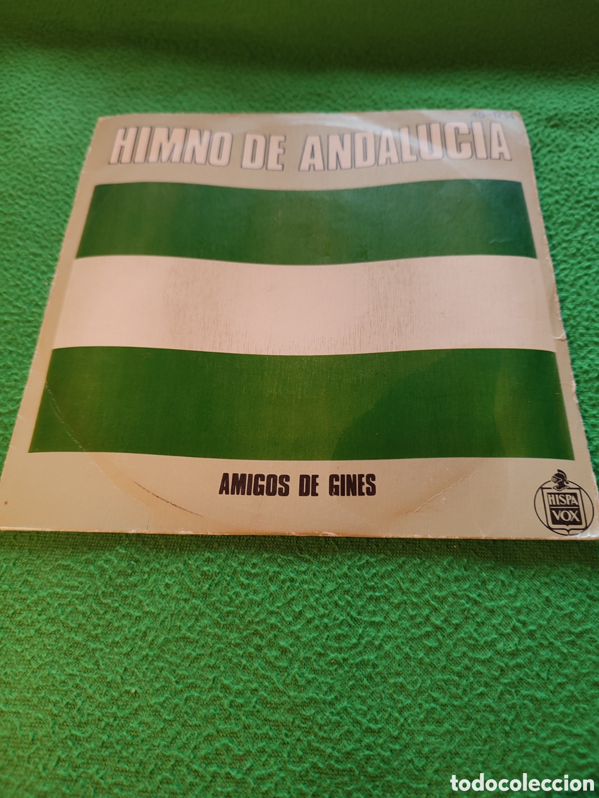 Discos de vinilo: Amigos de Gin&eacute;s - Himno de Andaluc&iacute;a - Foto 1