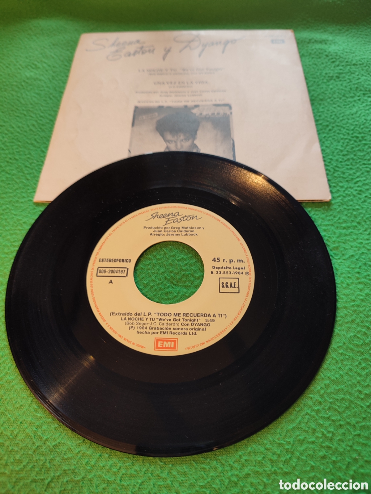 Discos de vinilo: Sheena Easton y Dyango - La noche t&uacute; - Foto 2