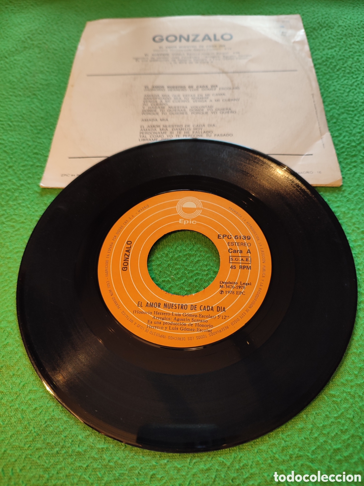 Discos de vinilo: Gonzalo - El amor nuestro de cada d&iacute;a - Foto 2