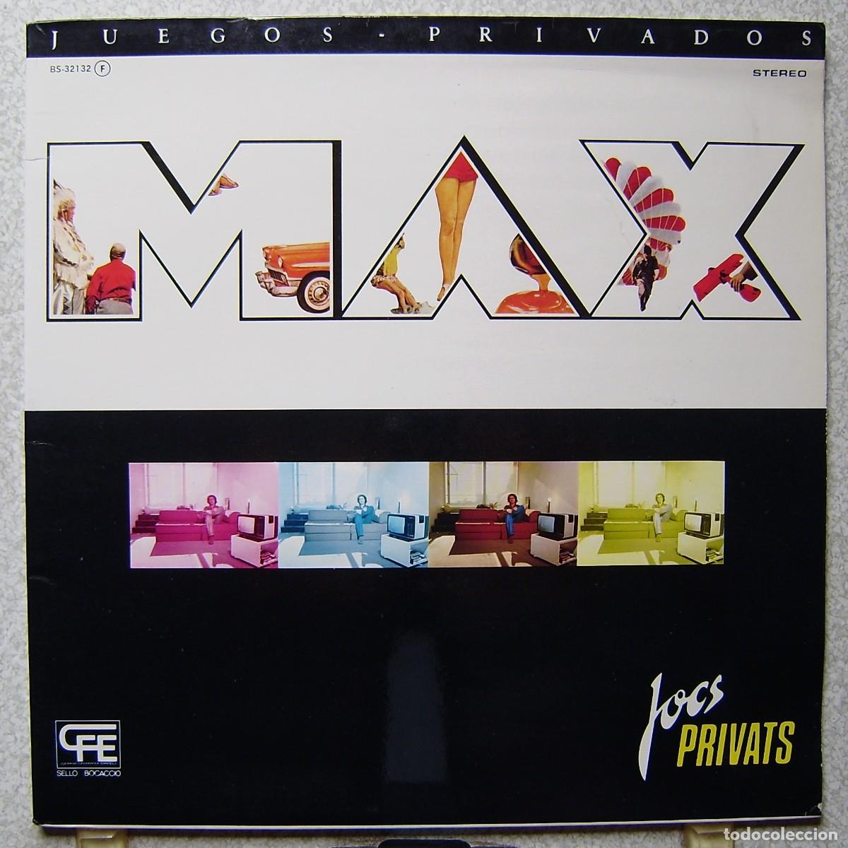 Discos de vinilo: MAX SU&Ntilde;E.JOCS PRIVATS...EX - Foto 1