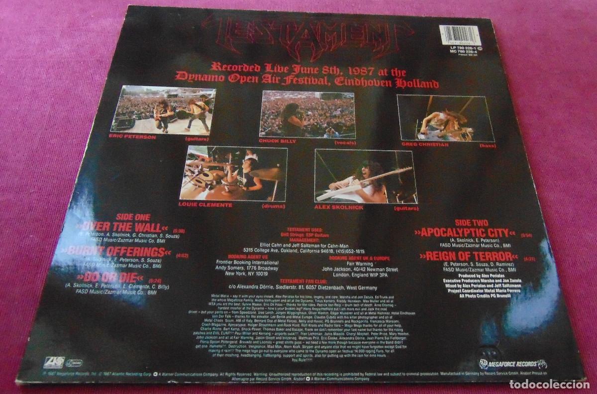 Discos de vinilo: Testament &ndash; Live At Eindhoven -MINI LP 1987 - Foto 2