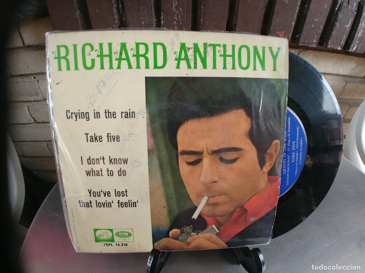 Discos de vinilo: RICHARD ANTHONY-EP CRYING IN THE RAIN +3 - Foto 1