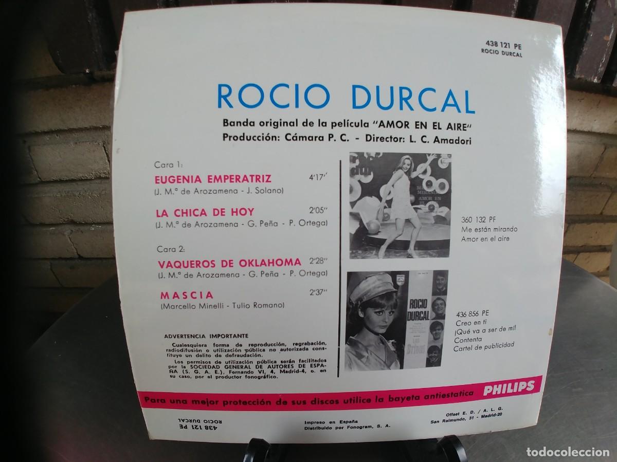 Discos de vinilo: ROCIO DURCAL-EP EUGENIA EMPERATRIZ +3-NUEVO - Foto 2