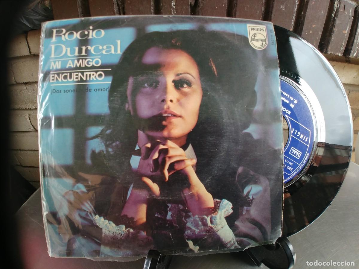 Discos de vinilo: ROCIO DURCAL-SINGLE MI AMIGO - Foto 1