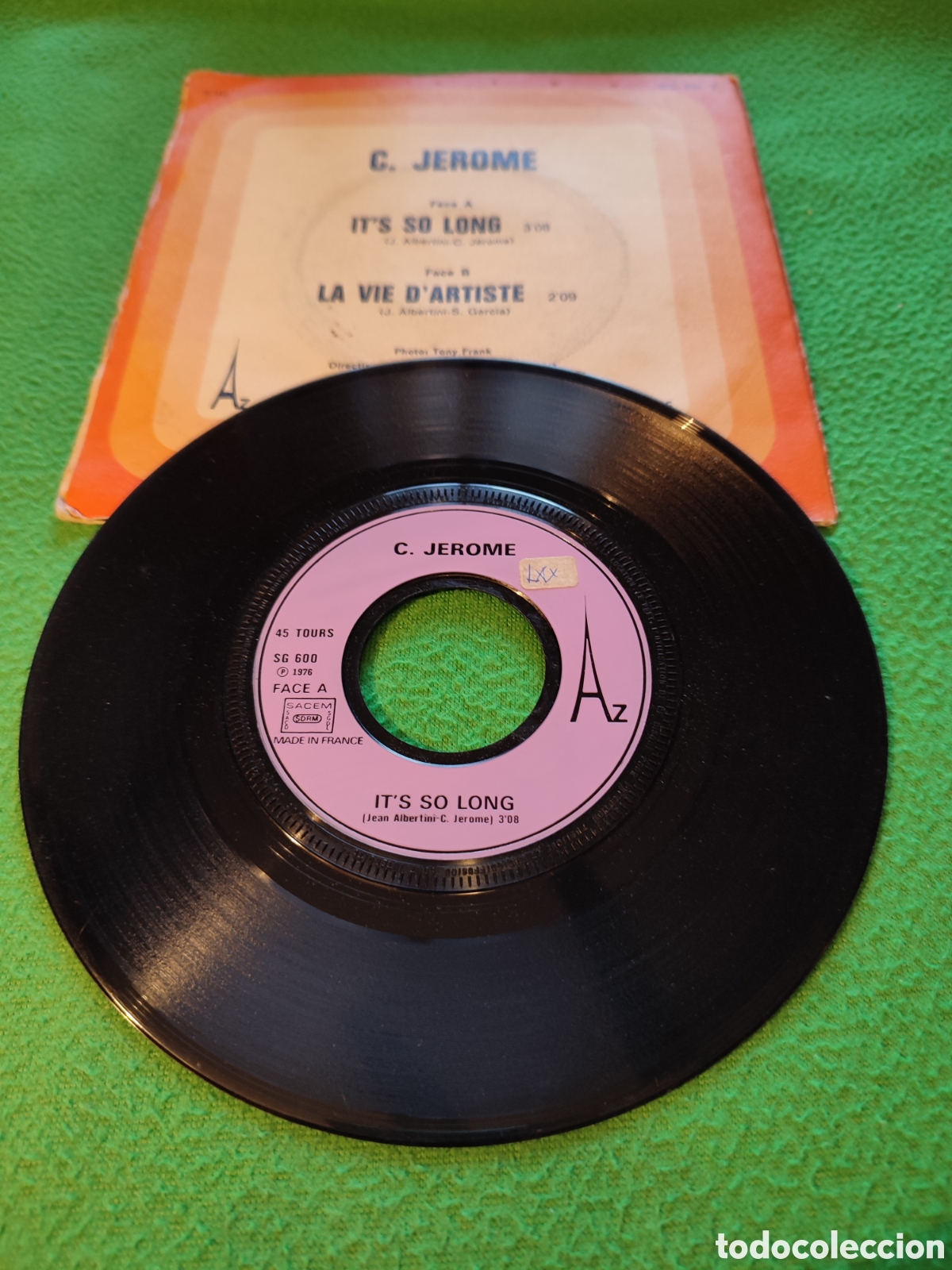 Discos de vinilo: C.Jerome - Its so long - Foto 2