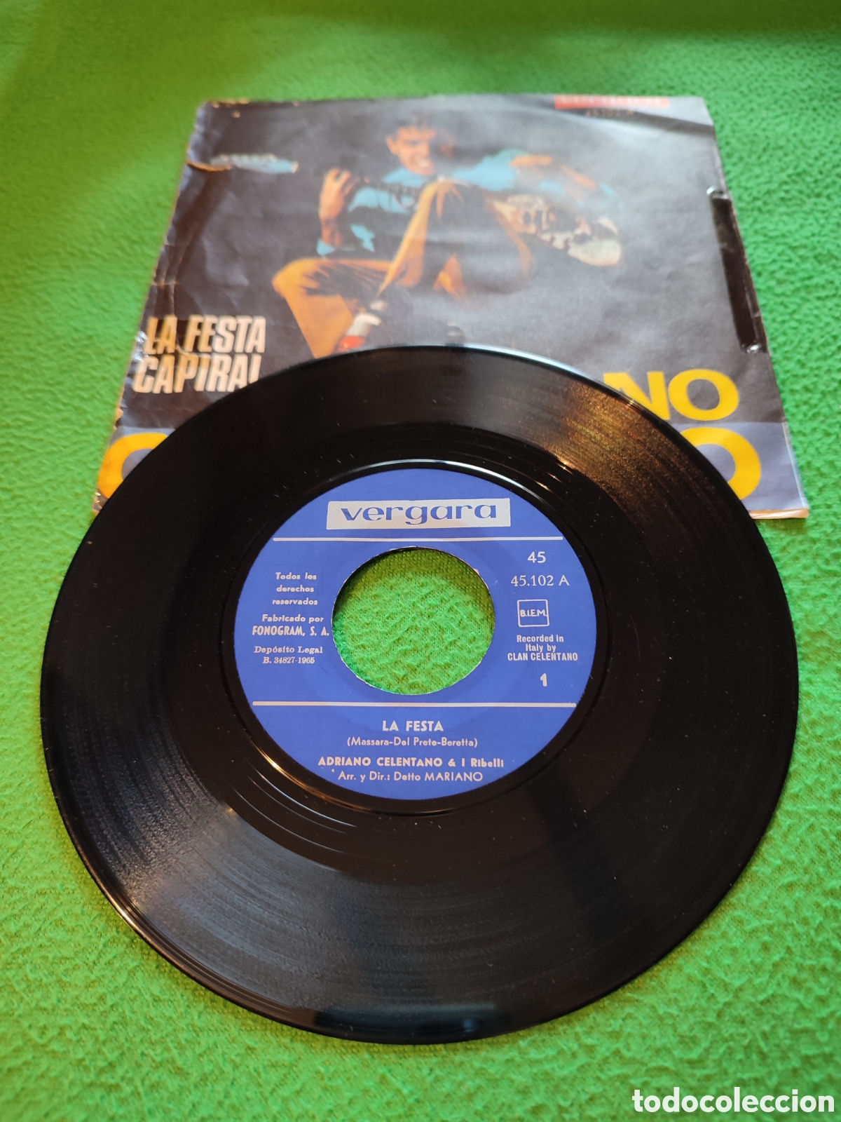 Discos de vinilo: Adriano Celentano - La Festa - Foto 2
