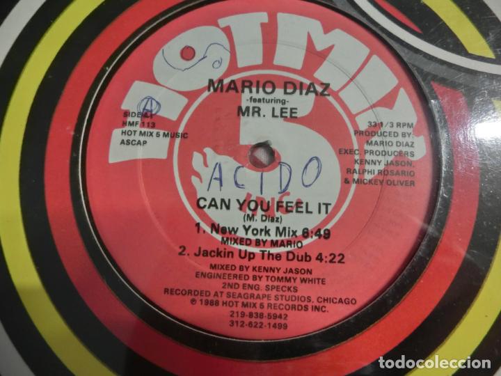 Discos de vinilo: MARIO DIAZ FEATURING MR. LEE - CAN YOU FEEL IT - Foto 2