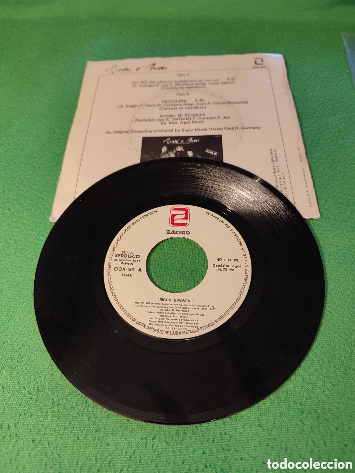 Discos de vinilo: Ricchi e Poveri - No,no,no - Foto 2