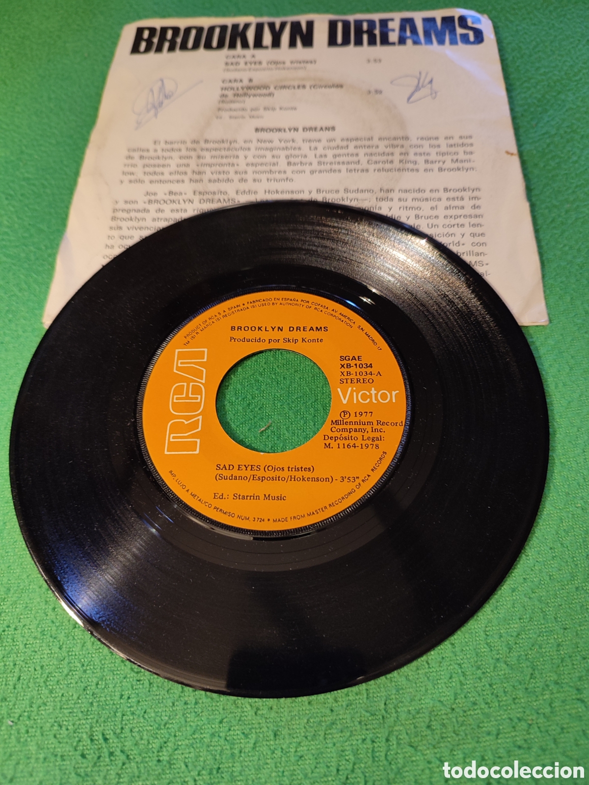 Discos de vinilo: Brooklyn Dreams - Sad eyes - Foto 2