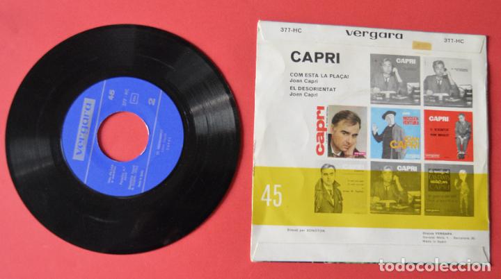 Discos de vinilo: CAPRI - COM ESTA LA PLA&Ccedil;A - EL DESORIENTAT - VERGARA - 1965 - Foto 2