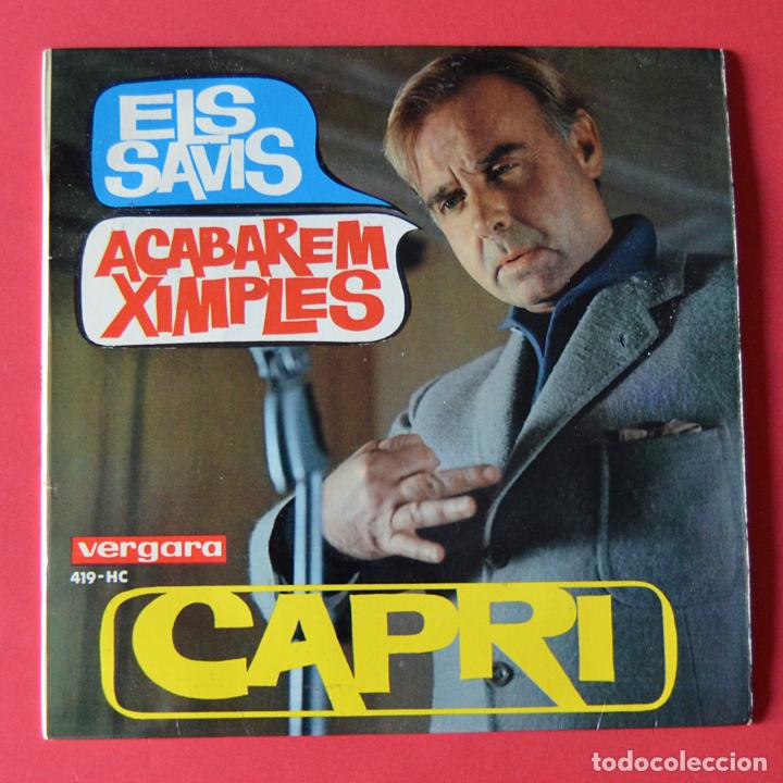 Discos de vinilo: CAPRI - ELS SAVIS - ACABAREM XIMPLES - VERGARA - Foto 1