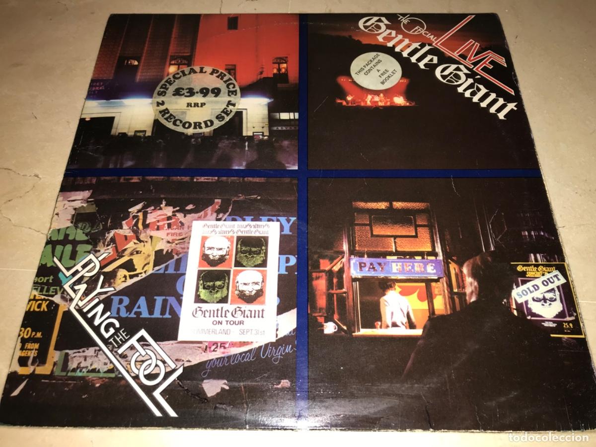 Discos de vinilo: GENTLE GIANT-LIVE (PLAYING THE FOOL)-DOBLE LP-ORIGINAL UK 1977