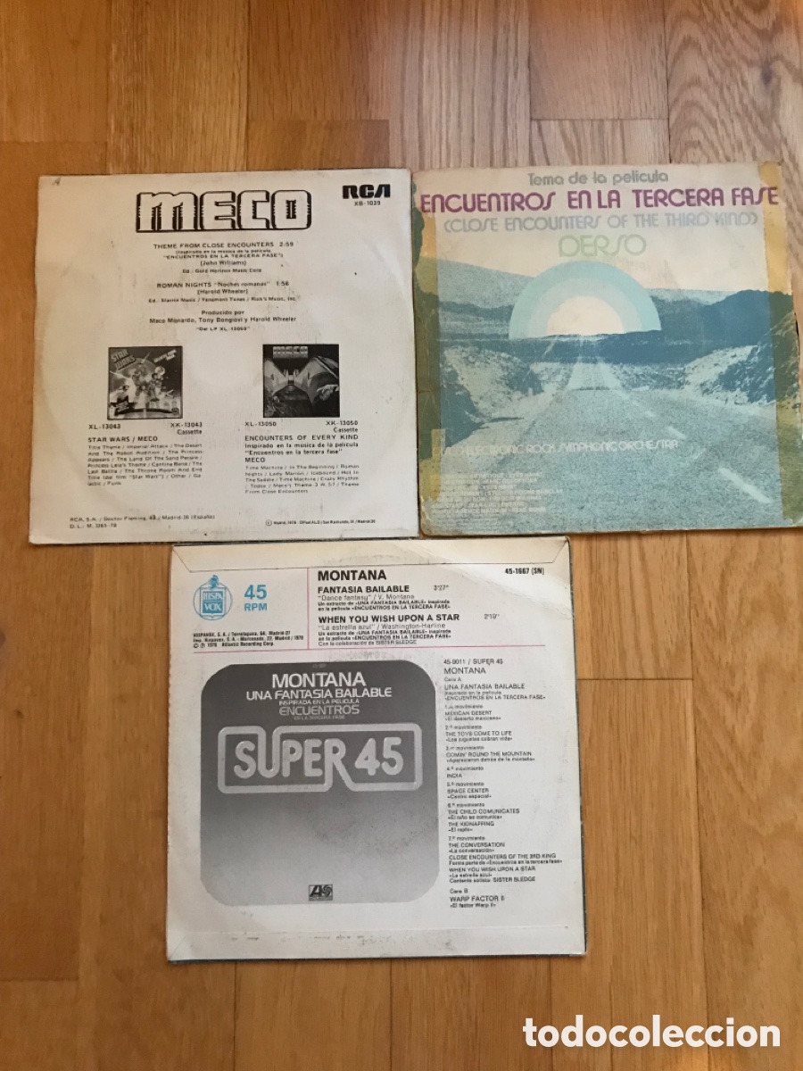 Discos de vinilo: SINGLES BSO Encuentros en la 3a fase - Foto 2