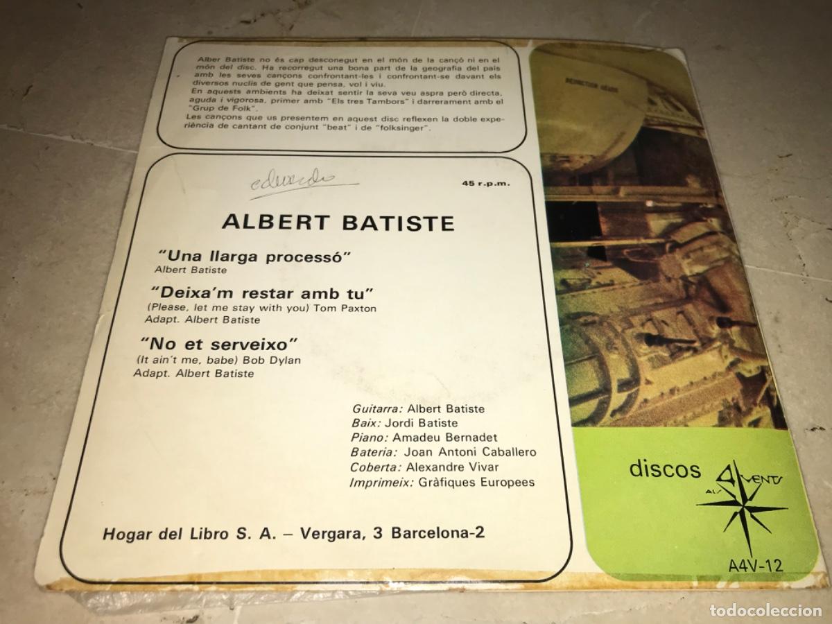 Discos de vinilo: ALBERT BATISTE-UNA LARGA PROCESSO-ORIGINAL 1968 - Foto 2