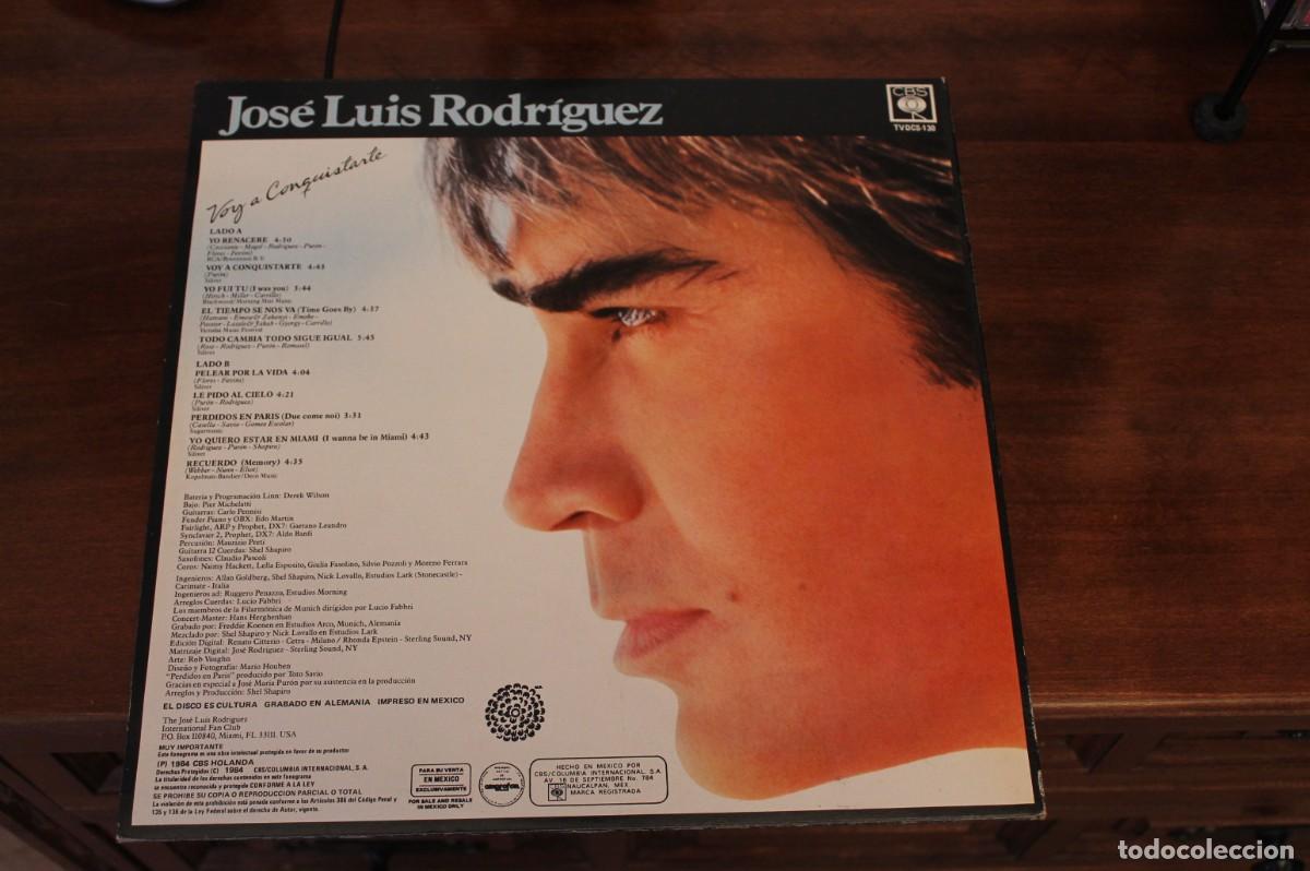 Discos de vinilo: JOSE LUIS RODRIGUEZ - VOY A CONQUISTARTE - Foto 2