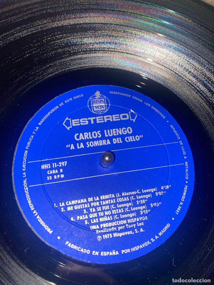 Discos de vinilo: CARLOS LUENGO A LA SOMBRA DEL CIELO LP - Foto 3