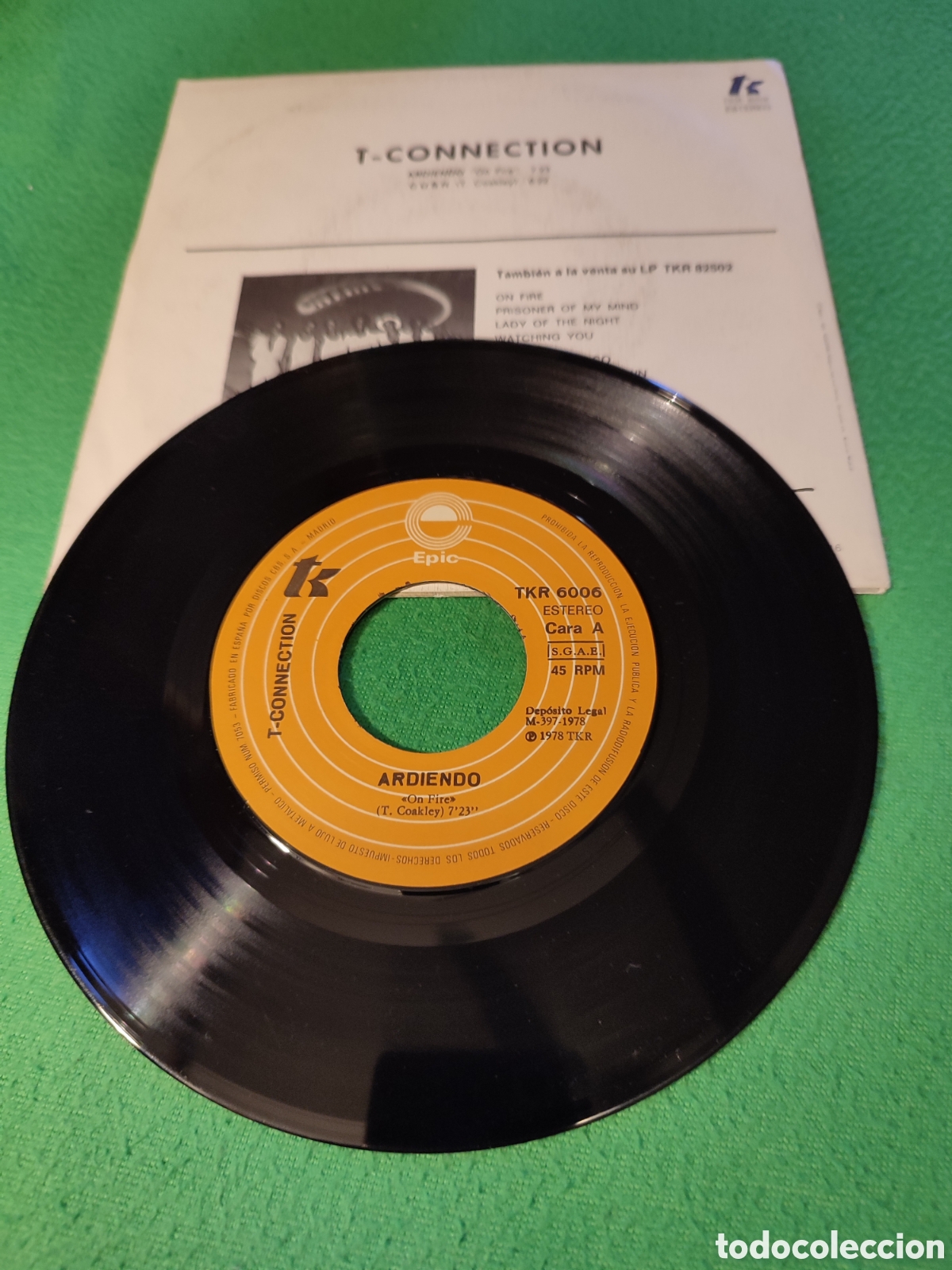 Discos de vinilo: T. Connection - Ardiendo - Foto 2