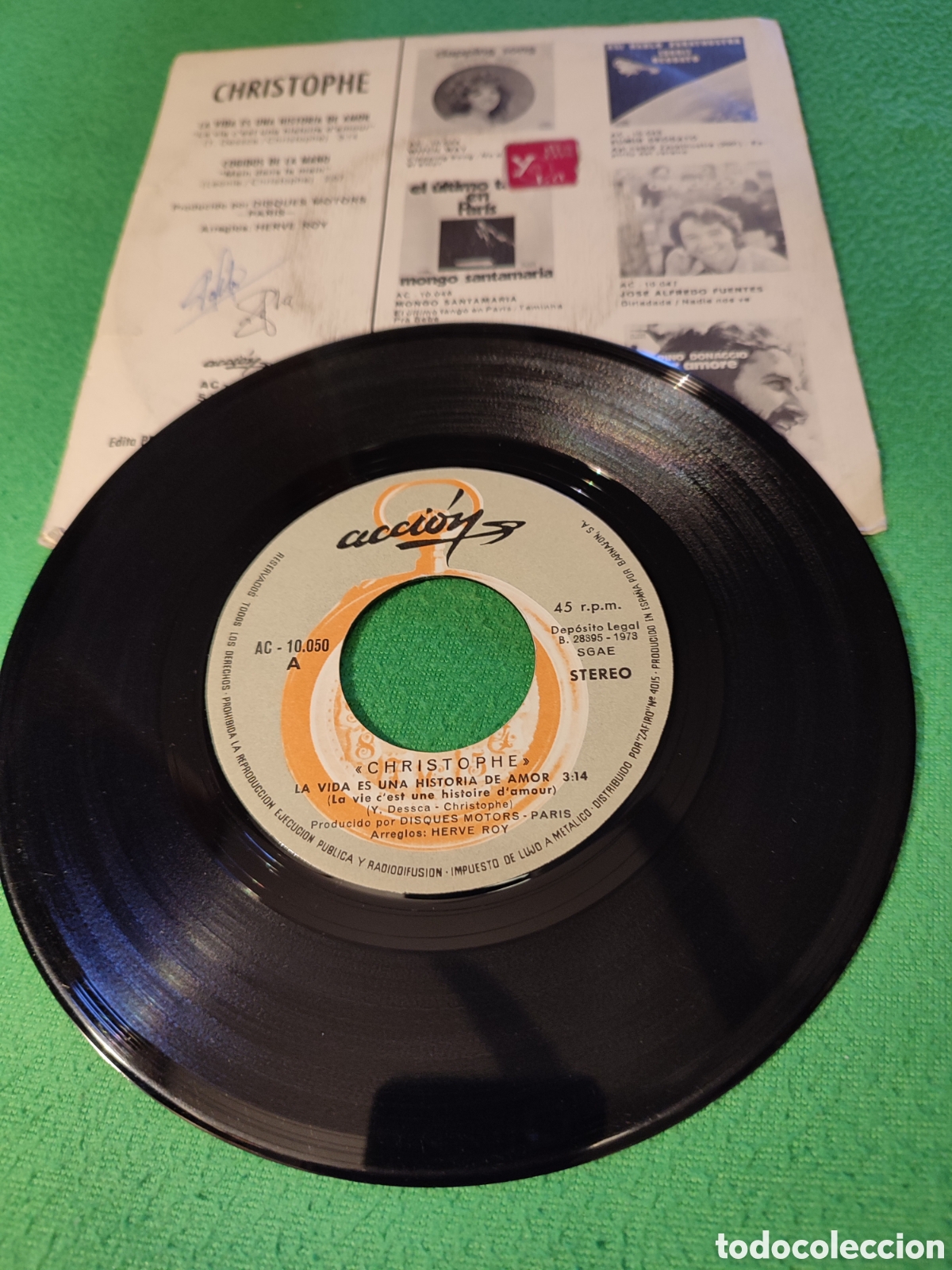 Discos de vinilo: Christophe - La vida es una historia de amor - Foto 2