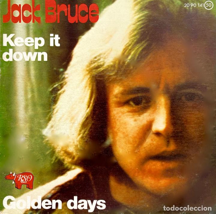 Discos de vinilo: JACK BRUCE (CREAM), KEEP IT DOWN. PORTADA DE SINGLE ESPA&Ntilde;A - Foto 1