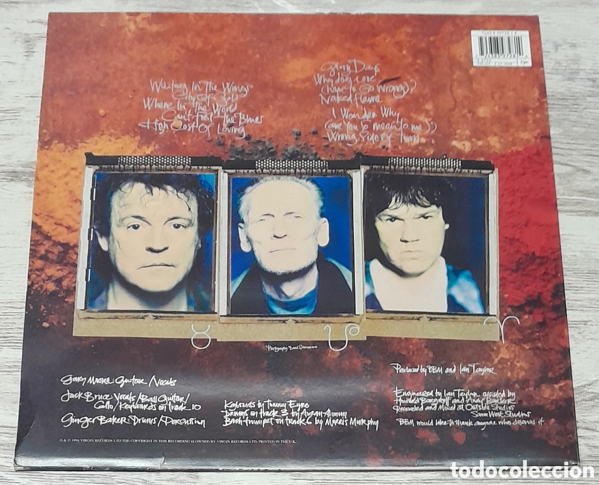 Discos de vinilo: BBM/AROUND THE NEXT DREAM/GARY MOORE CON JACK BRUCE Y GINGER BAKER. - Foto 2