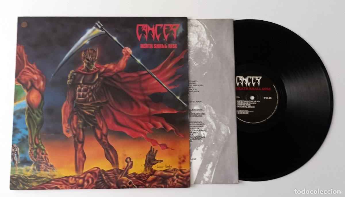Discos de vinilo: LP CANCER - DEATH SHALL RISE - Foto 3