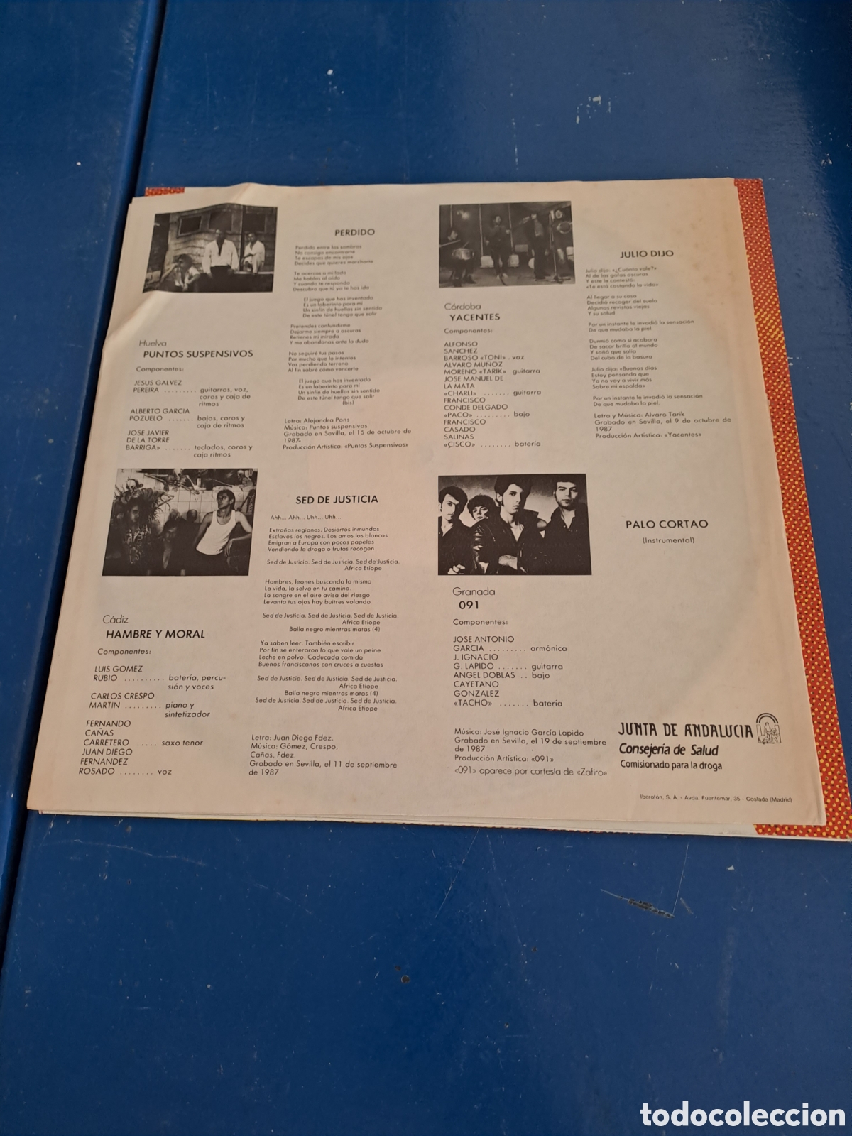 Discos de vinilo: Grupos Andaluces De Rock Contra El Rollo De La Droga - Foto 3