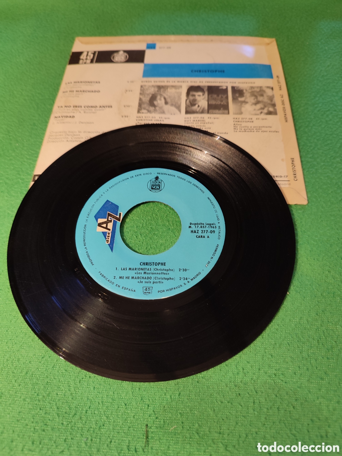 Discos de vinilo: Christophe - Las marionetas + 3 - Foto 2
