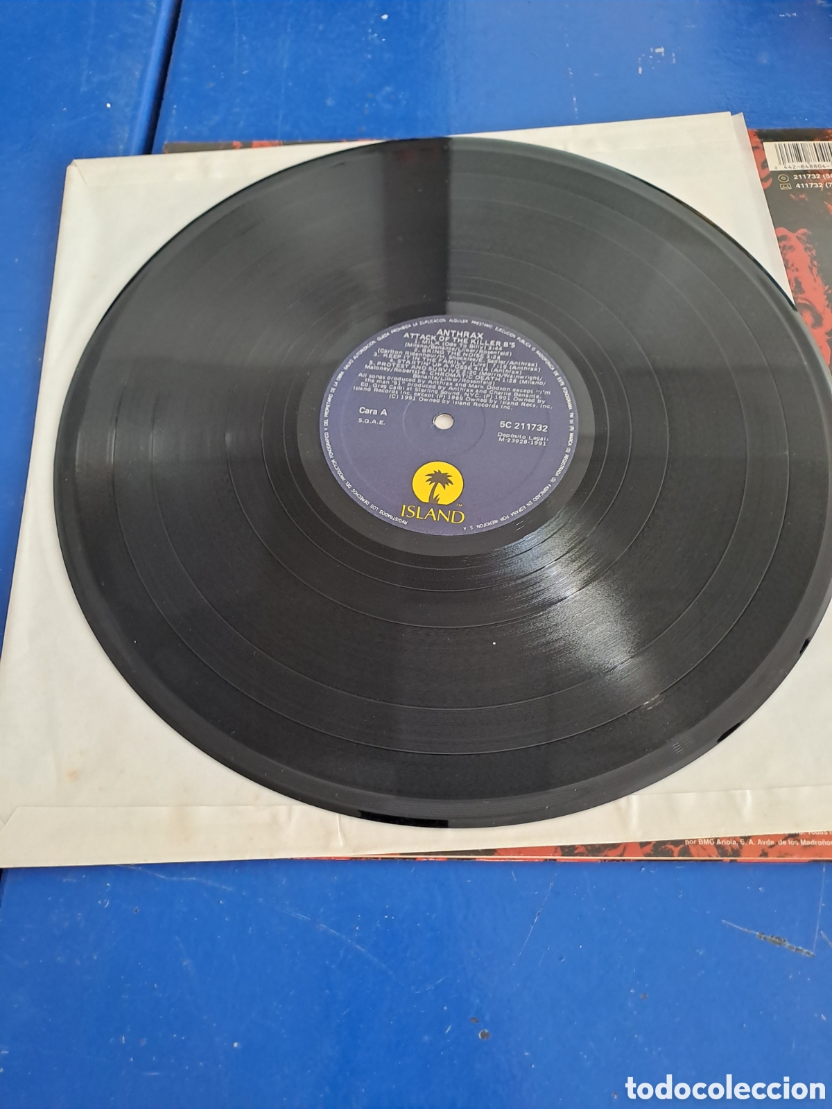 Discos de vinilo: Anthrax, Attack of the Killers B`s, 1991 - Foto 3