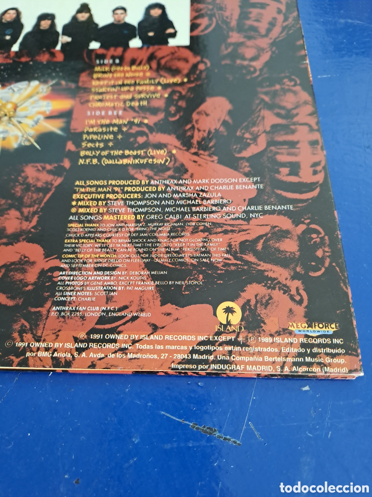 Discos de vinilo: Anthrax, Attack of the Killers B`s, 1991 - Foto 7