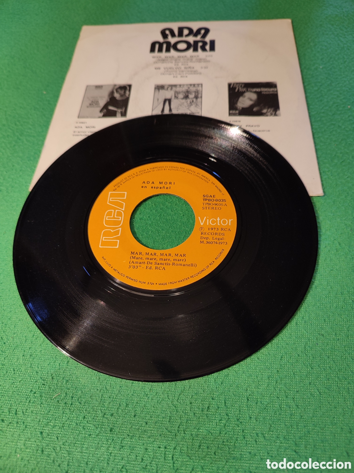 Discos de vinilo: Ada Mori - Mar,mar, mar - Foto 2