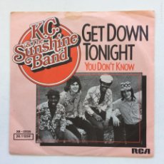 Discos de vinilo: K.C. & THE SUNSHINE BAND – GET DOWN TONIGHT / YOU DON'T KNOW , GERMANY 1975 RCA