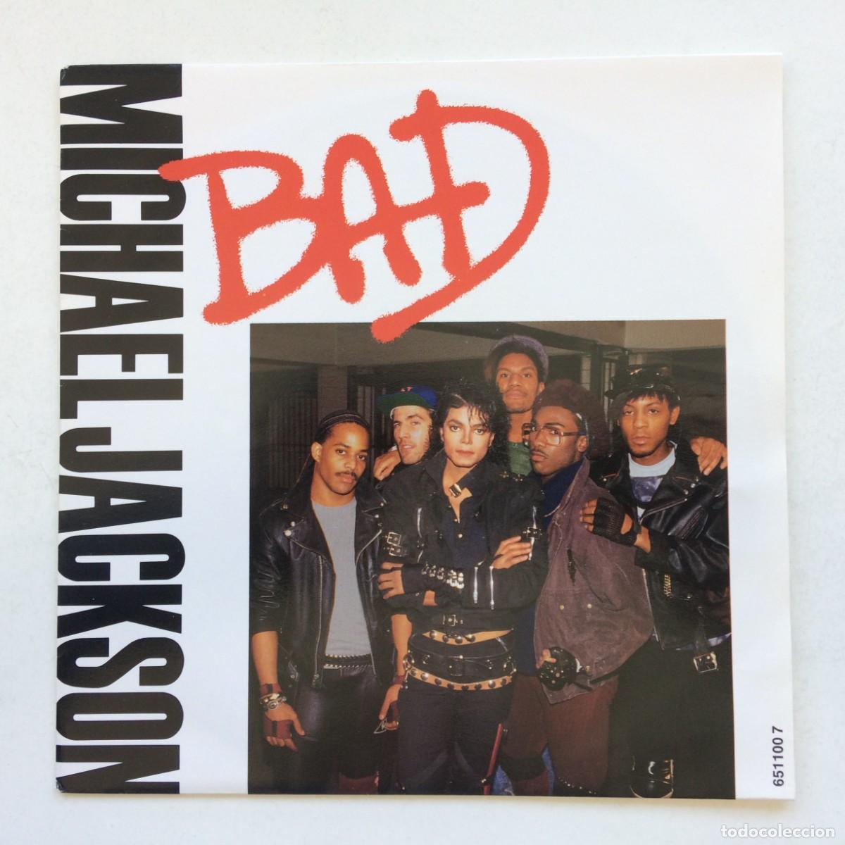 Discos de vinilo: Michael Jackson &ndash; Bad / I Cant Help It , Holanda 1987 Epic* - Foto 1