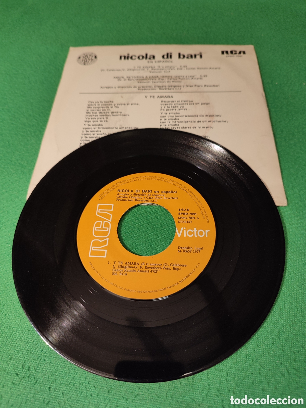 Discos de vinilo: Nicola di Bari - Y te amaba - Foto 2