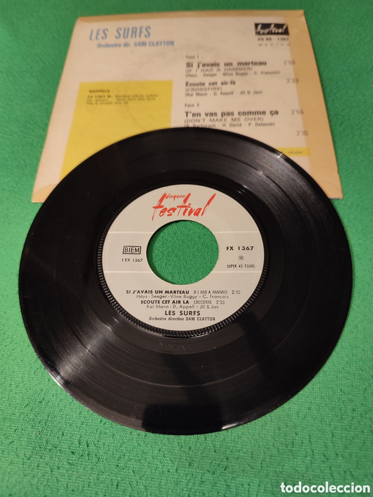 Discos de vinilo: Les Surfs - Si Javais un marteau + 3 - Foto 2