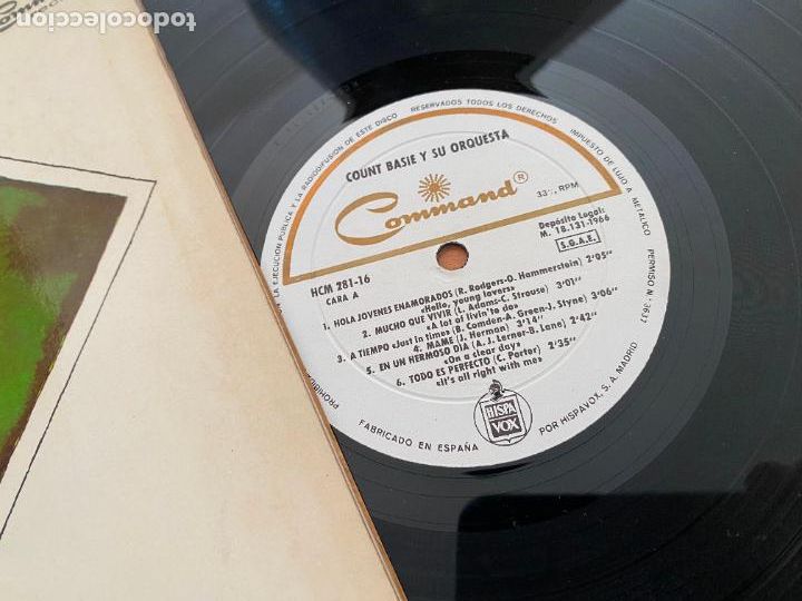 Discos de vinilo: COUNT BASIE (BROADWAY) LP GAT. (B-42) - Foto 2