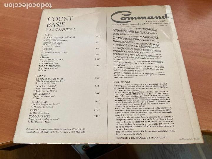 Discos de vinilo: COUNT BASIE (BROADWAY) LP GAT. (B-42) - Foto 4