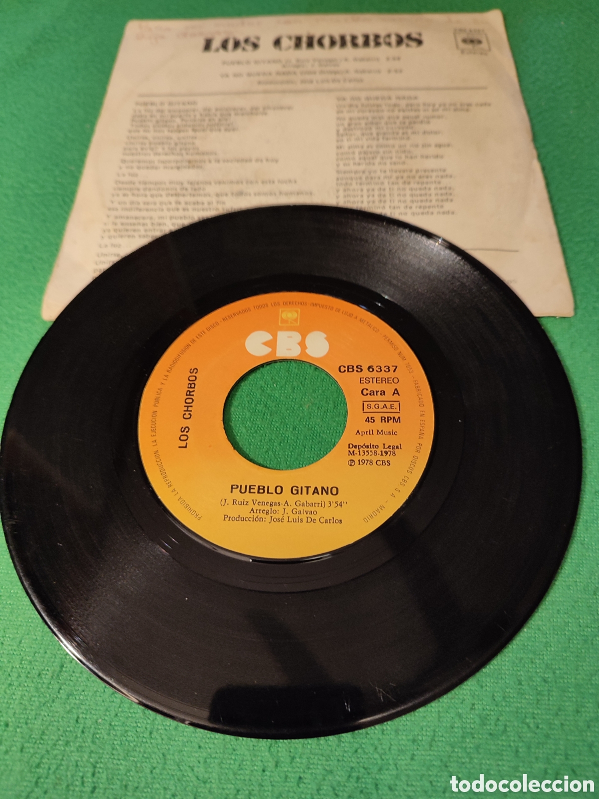 Discos de vinilo: Los Chorbos - Pueblo Gitano - Foto 2