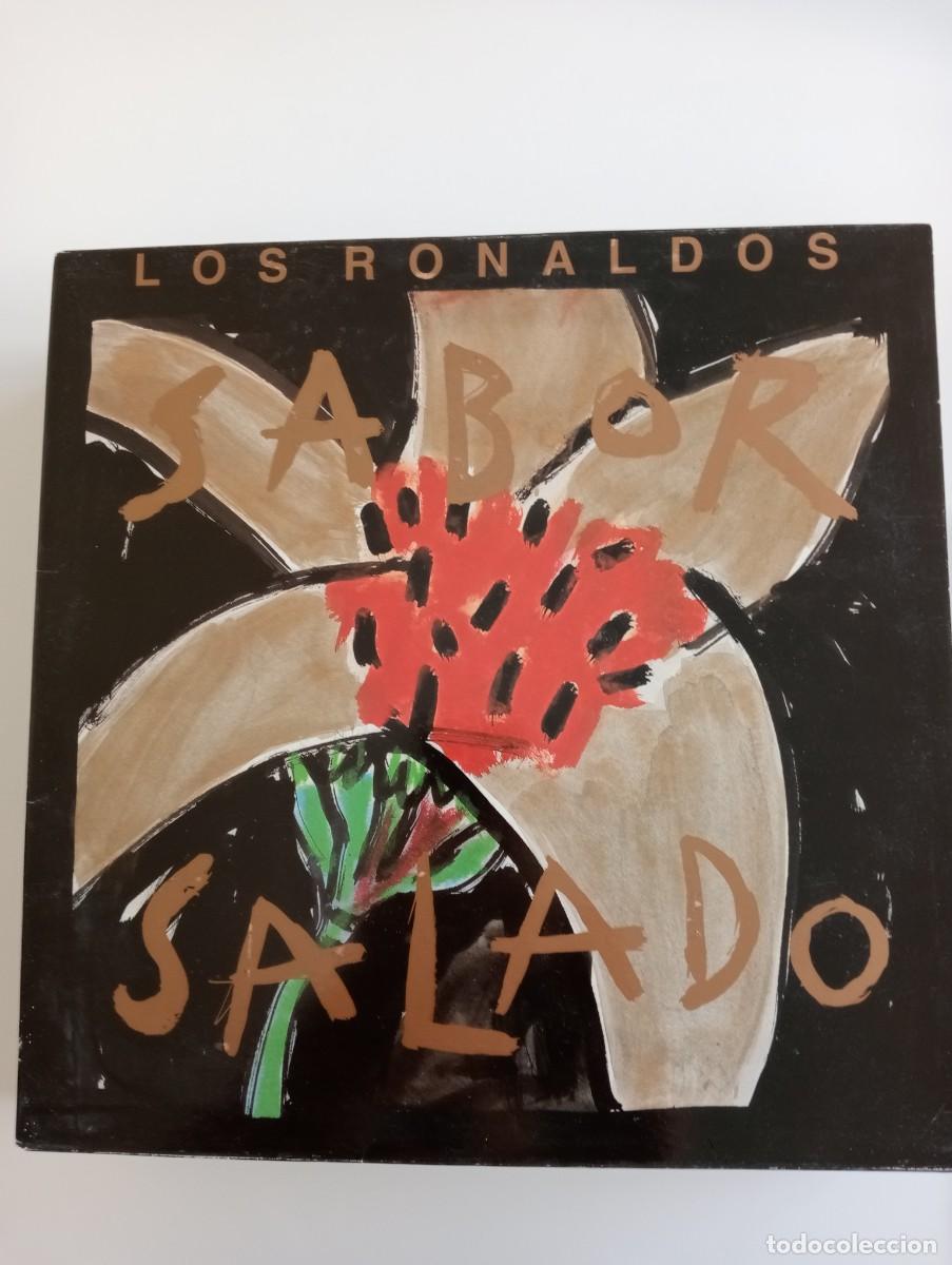 Discos de vinilo: Los Ronaldos &ndash; Sabor Salado 1990 lp insert - Foto 1