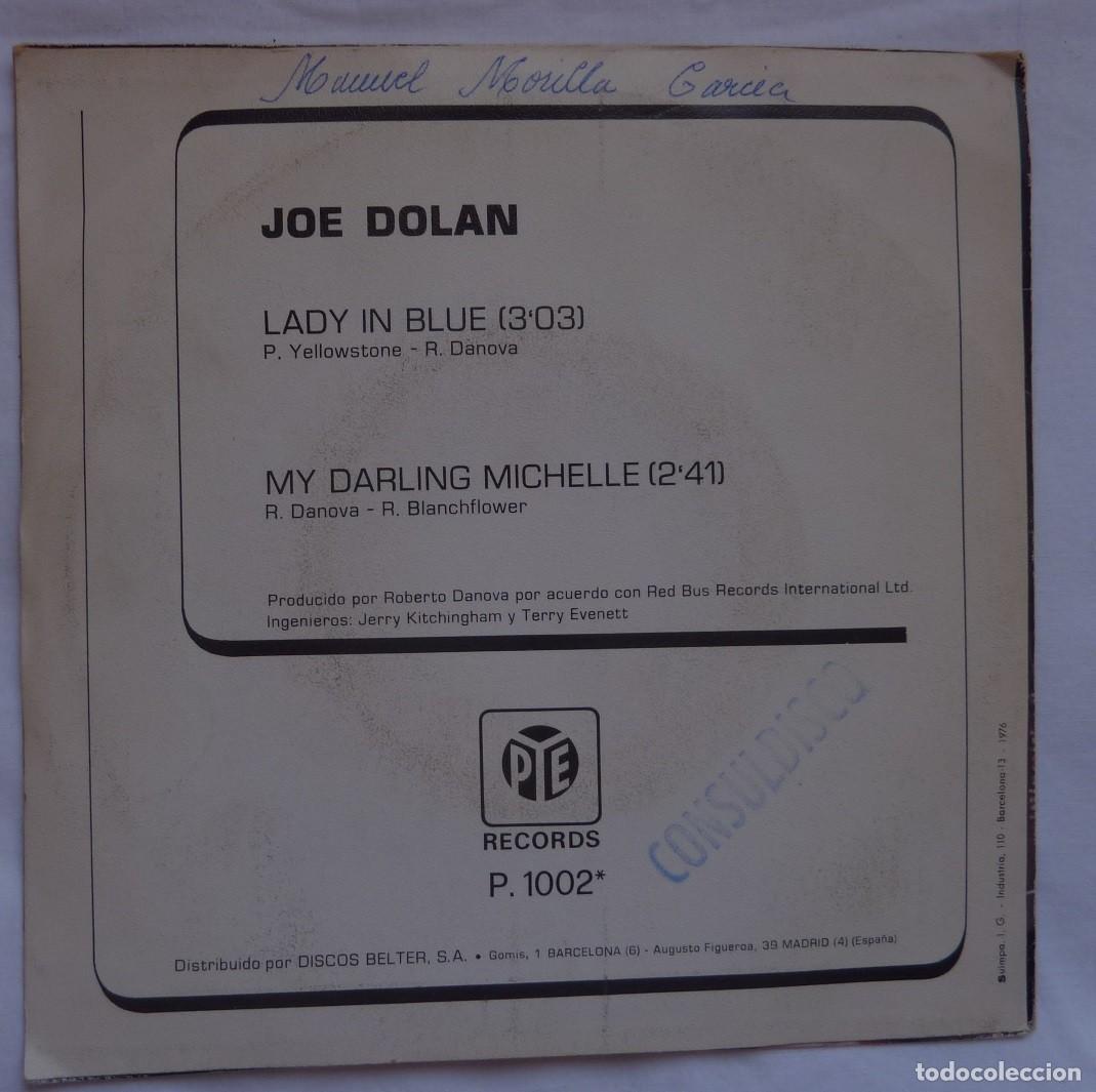 Discos de vinilo: JOE DOLAN // LADY IN BLUE // 1975 // SINGLE - Foto 2