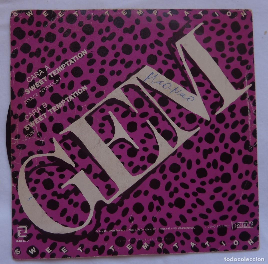 Discos de vinilo: GEM // SWEET TEMPTATION // 1984 // SINGLE - Foto 2