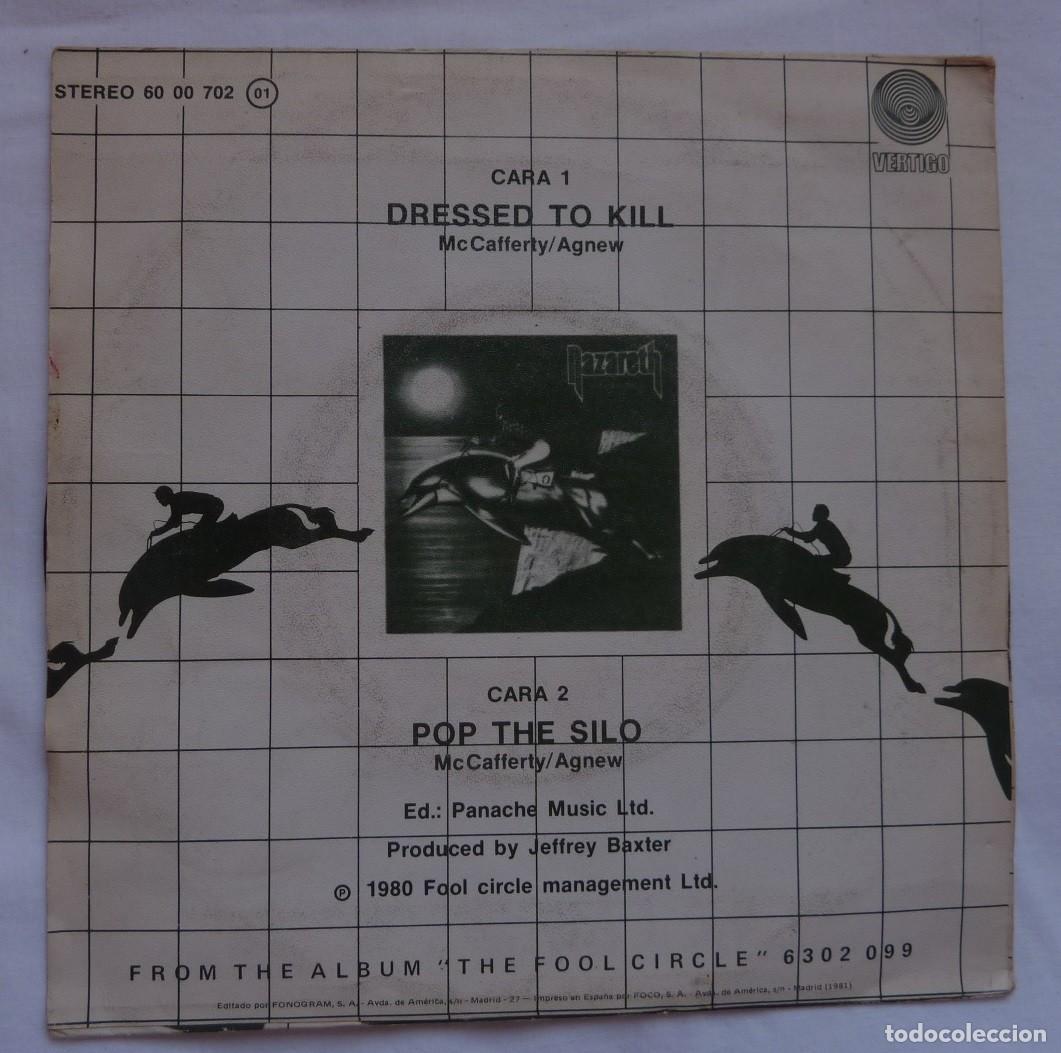 Discos de vinilo: NAZARETH // DRESSED TO KILL // 1981 // SINGLE - Foto 2