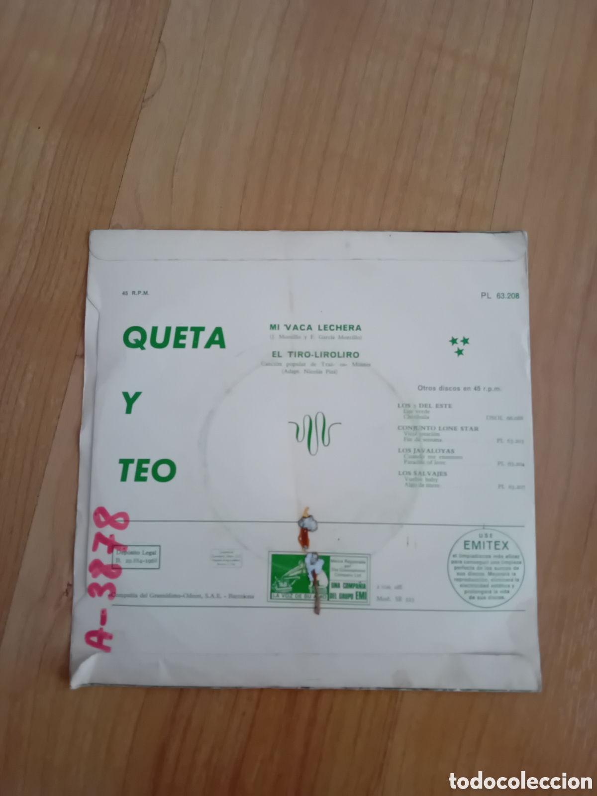 Discos de vinilo: QUETA Y TEO. MI VACA LECHERA - Foto 2