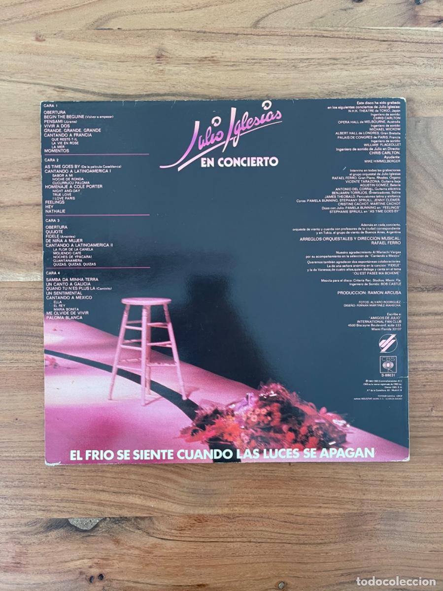 Discos de vinilo: Julio Iglesias &ndash; En Concierto 1983 - Foto 2