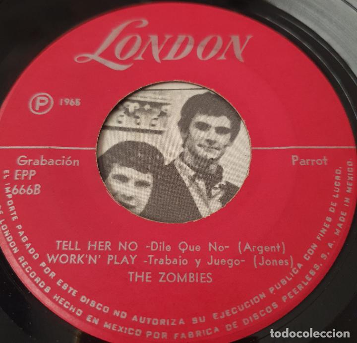 Discos de vinilo: ZOMBIES - EP MEXICO 1965 - SHES NOT THERE - PEERLESS EPP-666 - Foto 3