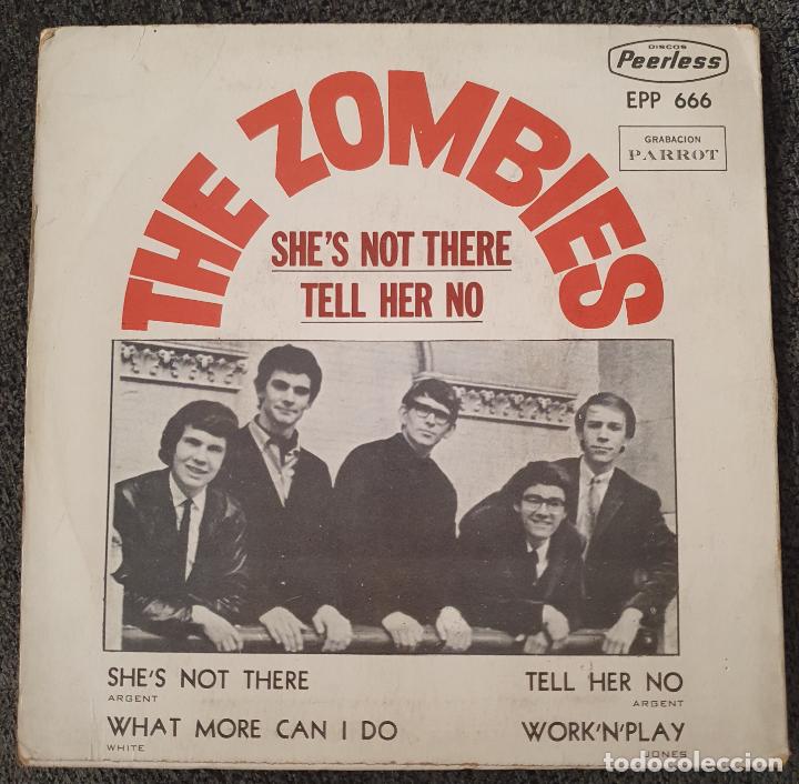 Discos de vinilo: ZOMBIES - EP MEXICO 1965 - SHES NOT THERE - PEERLESS EPP-666 - Foto 4