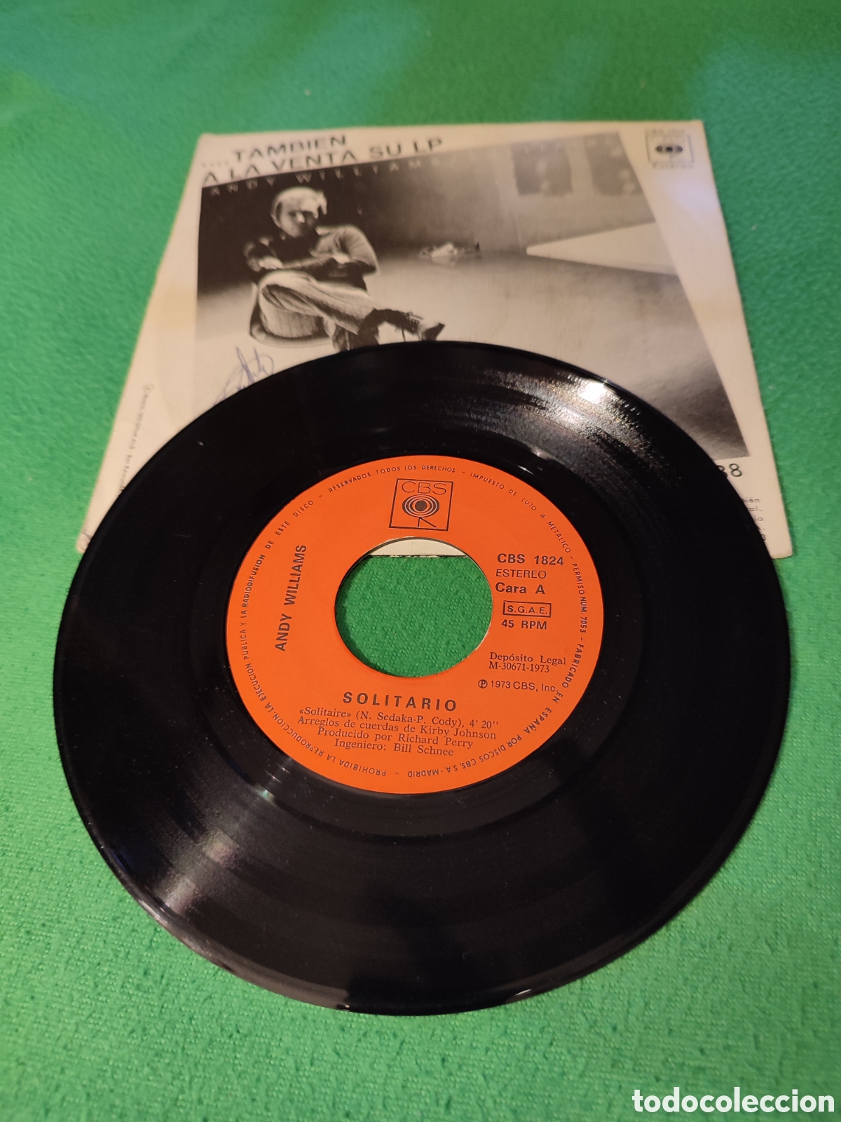 Discos de vinilo: Andy Williams - Solitario - Foto 2